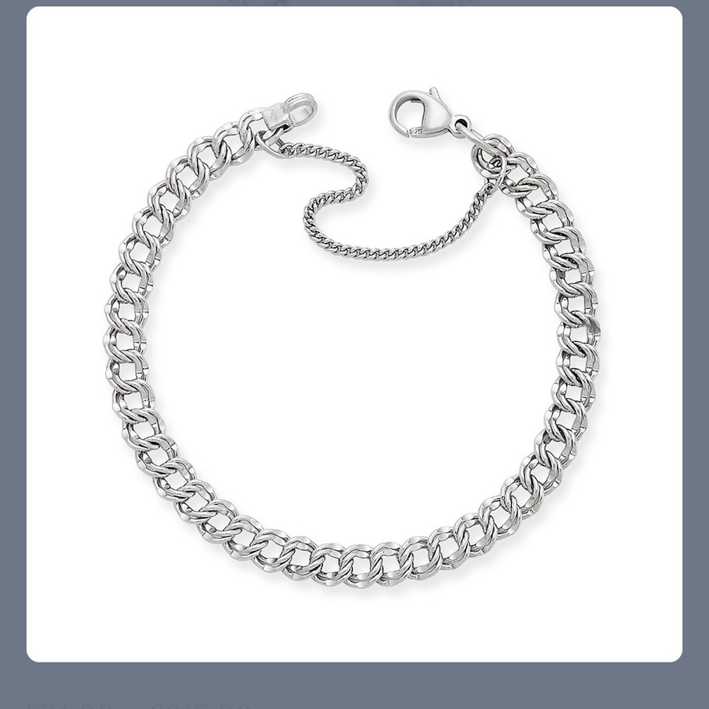 James Avery light double curb bracelet